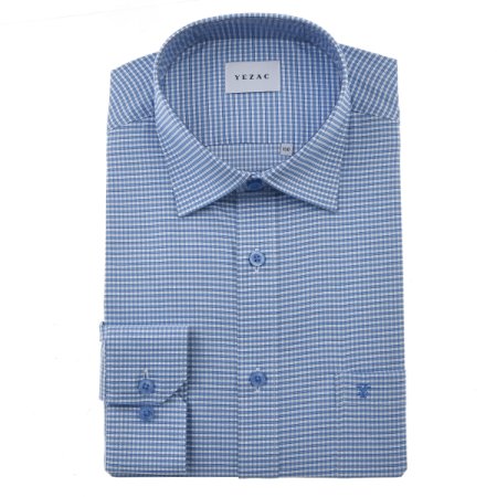 면혼방 스트레치 체크 일반핏 긴소매