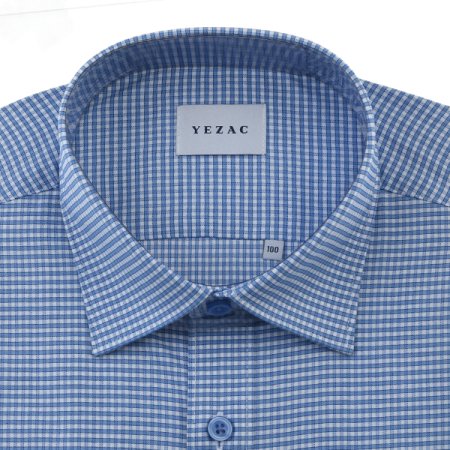 면혼방 스트레치 체크 일반핏 긴소매