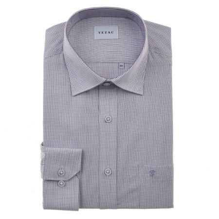 면혼방 체크 일반핏 긴소매