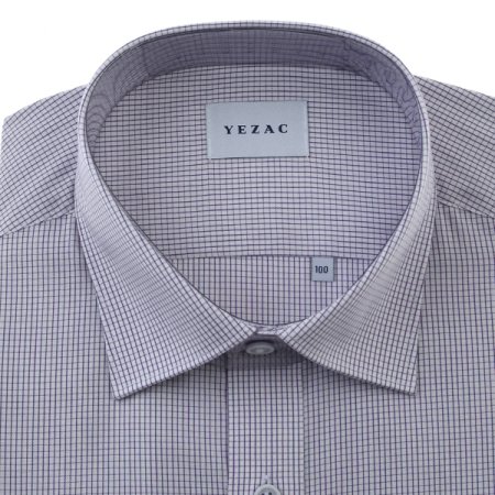 면혼방 체크 일반핏 긴소매