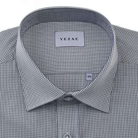 면혼방 체크 일반핏 긴소매