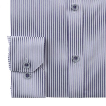 면혼방스트레치 스트라이프 슬림핏긴소매