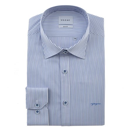 면혼방스트레치 스트라이프 슬림핏긴소매