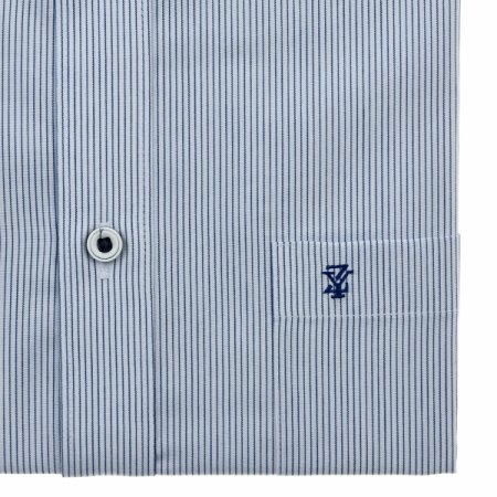 스트레치 스트라이프 슬림핏 긴소매