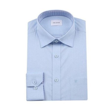 배색 카치온스트레치솔리드 일반핏긴소매