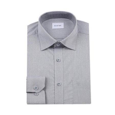 배색 카치온스트레치솔리드 일반핏긴소매