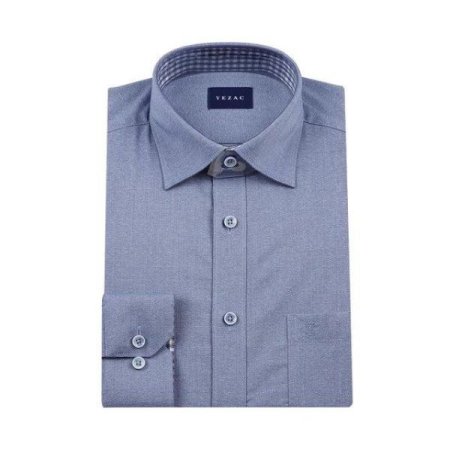 배색 카치온스트레치솔리드 일반핏긴소매