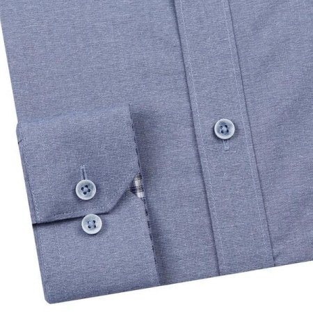 배색 카치온스트레치솔리드 일반핏긴소매