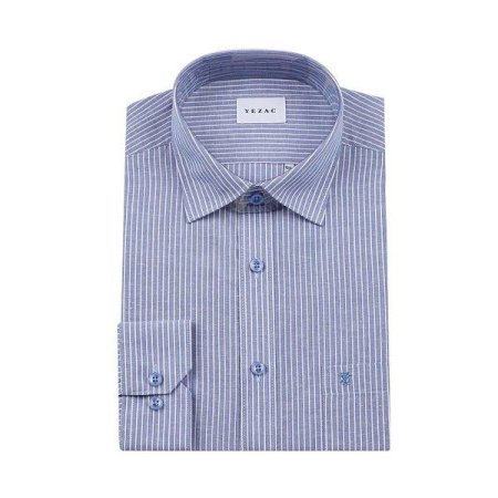 린넨 혼방 스트라이프 일반핏 긴소매