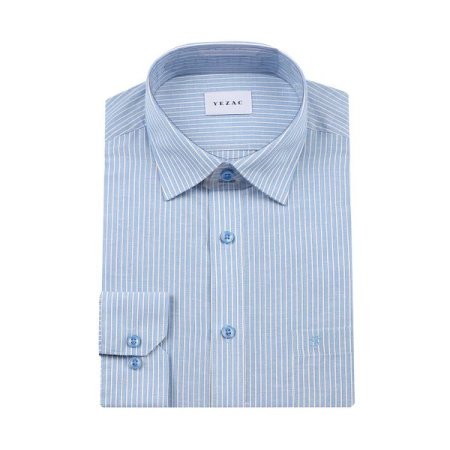 린넨 혼방 스트라이프 일반핏 긴소매