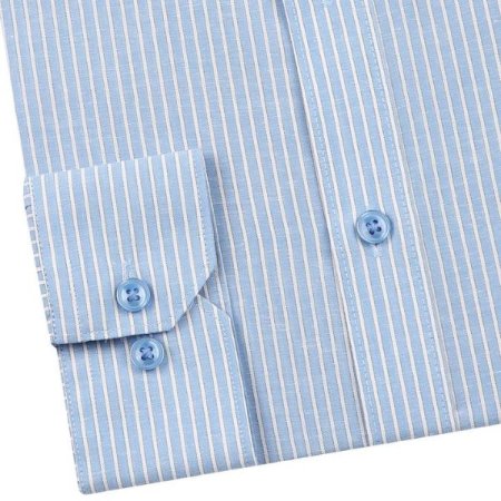 린넨 혼방 스트라이프 일반핏 긴소매