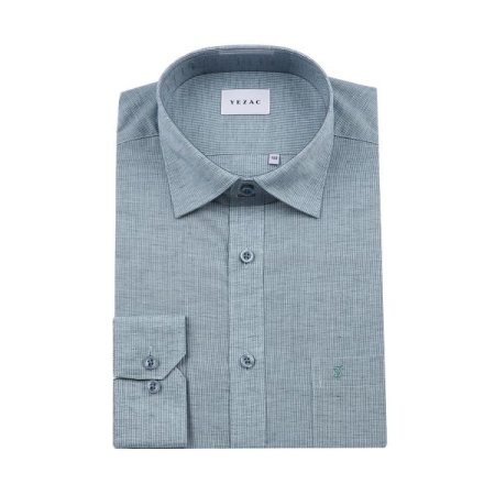 린넨 혼방 솔리드 일반핏 긴소매