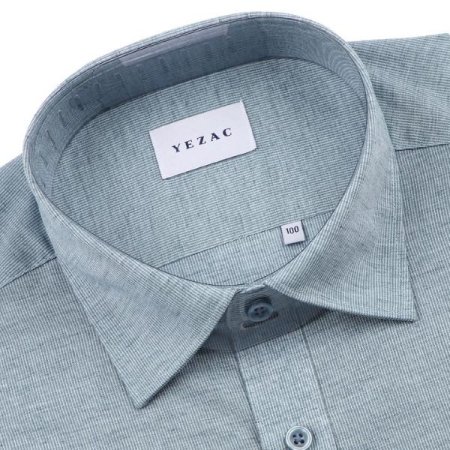 린넨 혼방 솔리드 일반핏 긴소매