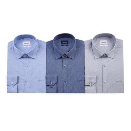 카치온 스트레치 솔리드 슬림핏 긴소매