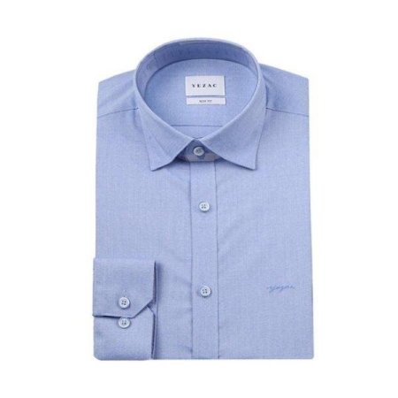 카치온 스트레치 솔리드 슬림핏 긴소매