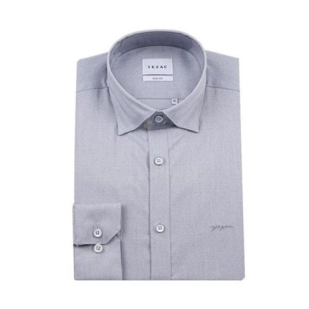 카치온 스트레치 솔리드 슬림핏 긴소매