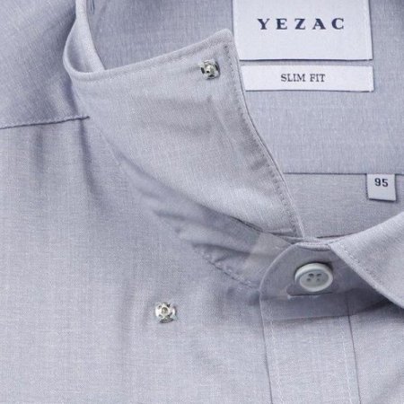 카치온 스트레치 솔리드 슬림핏 긴소매