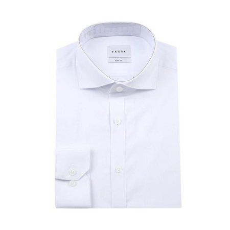 와이드카라 스트레치솔리드 슬림핏긴소매