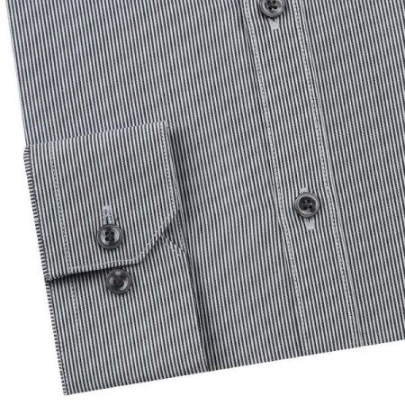 구김적은 잔잔한스트라이프 슬림핏긴소매