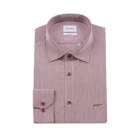 구김적은 잔잔한스트라이프 슬림핏긴소매