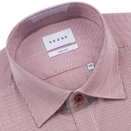 구김적은 잔잔한스트라이프 슬림핏긴소매