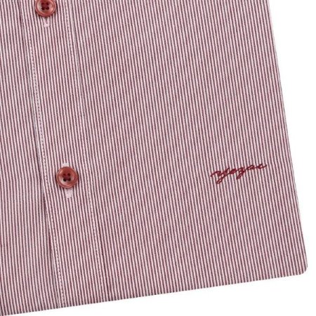 구김적은 잔잔한스트라이프 슬림핏긴소매