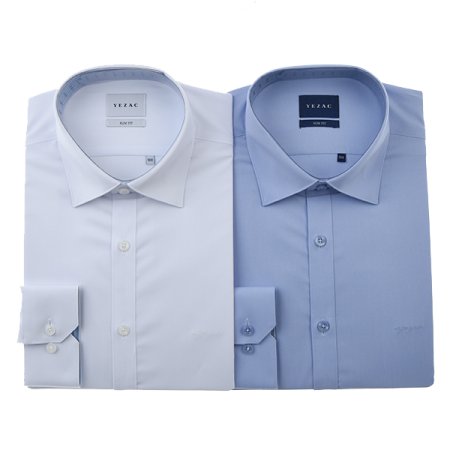 배색카라 모달스트레치솔리드슬림핏긴소매