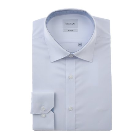 배색카라 모달스트레치솔리드슬림핏긴소매