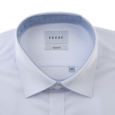 배색카라 모달스트레치솔리드슬림핏긴소매