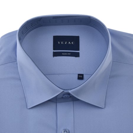 배색카라 모달스트레치솔리드슬림핏긴소매