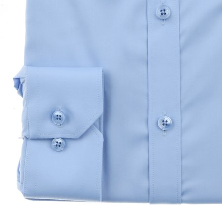 예작셔츠 자수포인트 스트레치솔리드 슬림핏긴소매