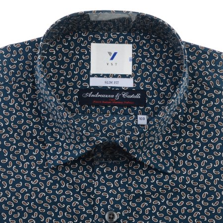 안드레아짜 스몰프린트 슬림핏 긴소매