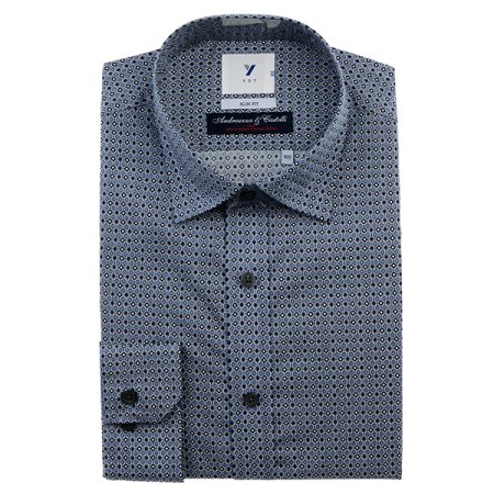 안드레아짜 스몰프린트 슬림핏 긴소매