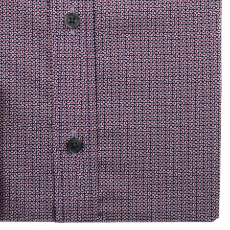 안드레아짜 코튼스몰프린트 슬림핏긴소매