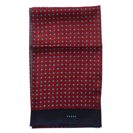 잔잔한 스몰 패턴 양면 실크 스카프