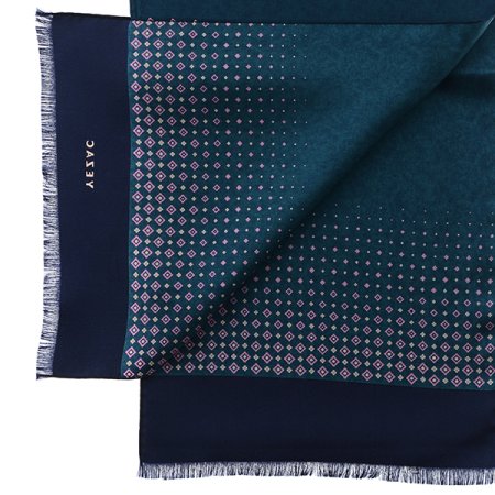 그라데이션 모티브 실크 스카프