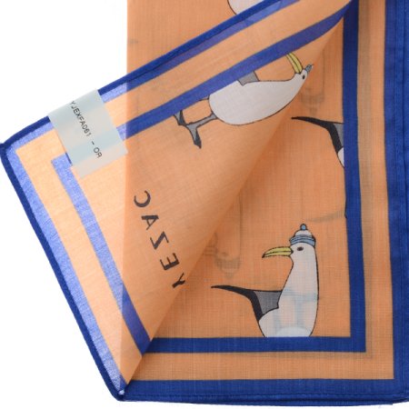 펭귄 모티브 코튼 100 손수건