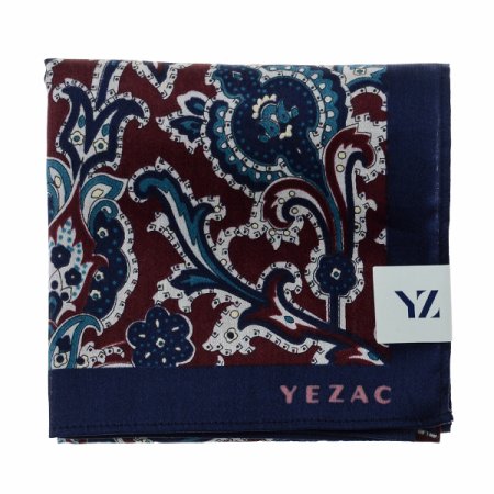 페이즐리 패턴 코튼 100 손수건