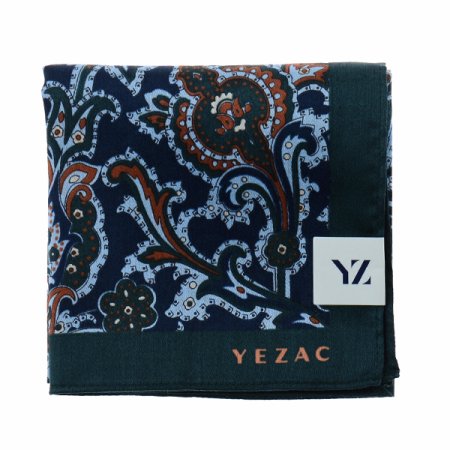 페이즐리 패턴 코튼 100 손수건