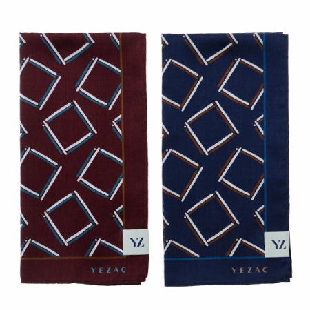 기하학 패턴 코튼 100 손수건