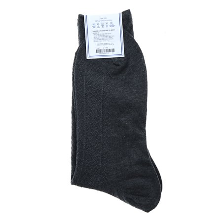 V자 조직감이 돋보이는 중목 양말