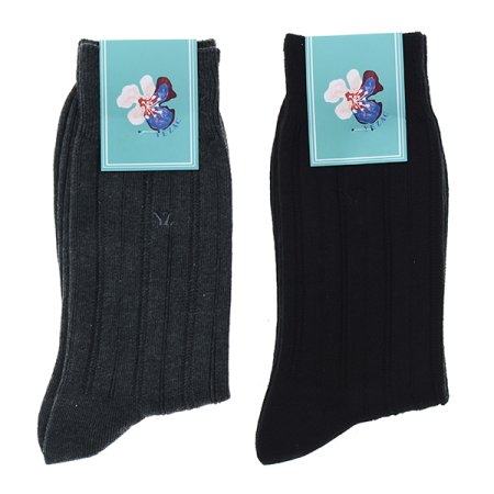 새로 조직감이 돋보이는 중목 양말