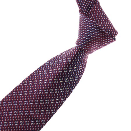 물결문양 모티브 큐빅올오버 실크넥타이