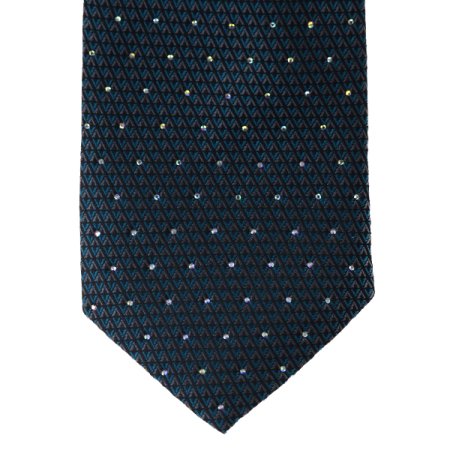 다이아몬드 모티브 큐빅 실크넥타이