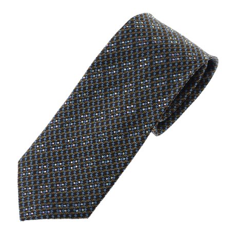 기하학무늬 모티브 큐빅 실크 넥타이