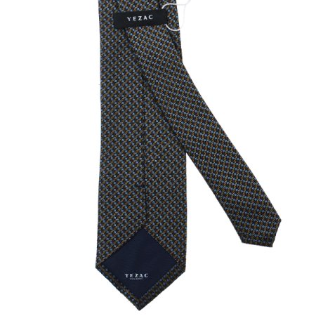 기하학무늬 모티브 큐빅 실크 넥타이