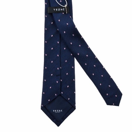 다이아몬드 마이크로 모티브 실크넥타이