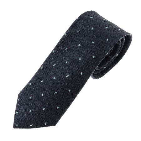 다이아몬드 마이크로 모티브 실크넥타이