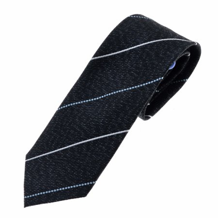 포인트컬러 배색 레지멘탈 실크 넥타이