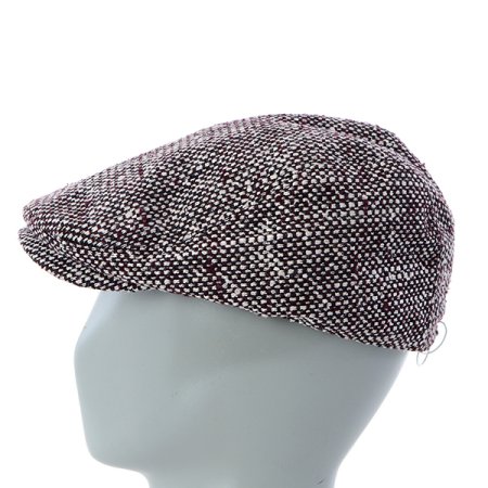 브라운 린넨 혼방 쟈가드 헌팅캡